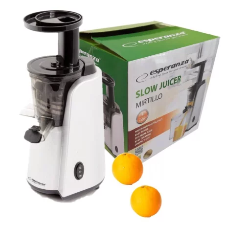 Storcator de fructe si legume Esperanza, Mirtillo, EKJ007, 150W, Alb