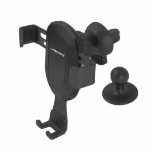 Suport auto pentru telefon universal Esperanza Gravity, EMH131, Negru