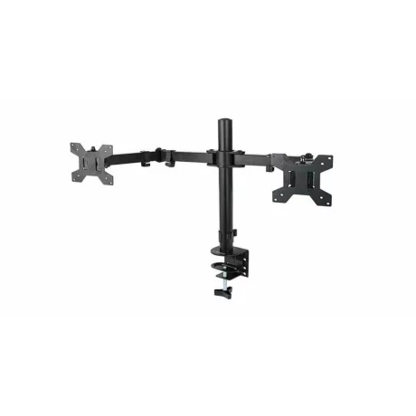 Suport monitor Esperanza ERW018, 2 monitoare, 10"-27", 2x8kg, Negru