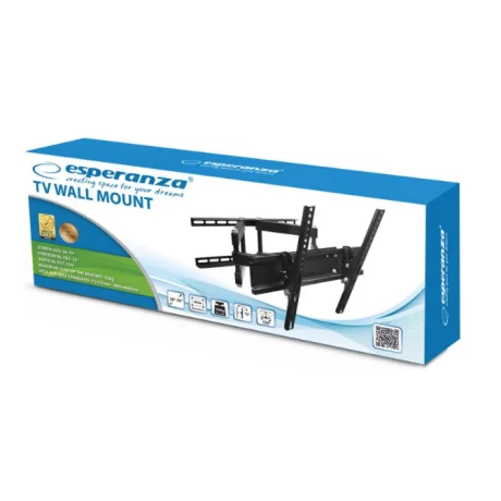 Suport Perete Esperanza ERW004, 26&quot; - 70&quot;, 55 Kg, Negru