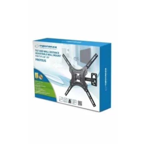Suport Perete Esperanza ERW007, 26&quot;-70&quot;, 55 Kg, Negru