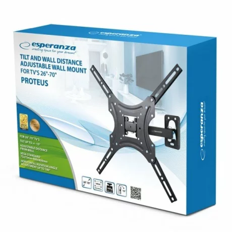 Suport Perete Esperanza Proteus, ERW015, 26&quot;-70&quot; , 55kg, Negru