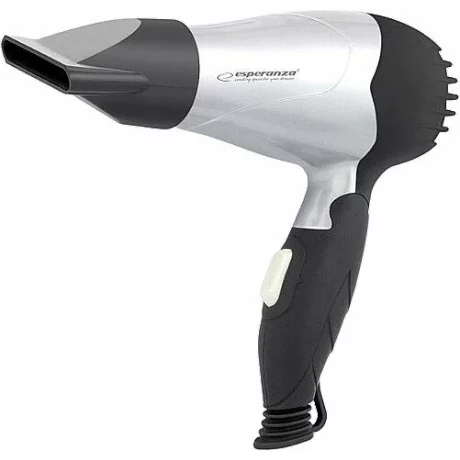 Uscator de par Esperanza Venus, EBH002S, maner pliabil, 850W, Argintiu