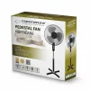 Ventilator cu picior Esperanza Hurricane, EHF001KE, diametru 40cm, 50W, Negru/Gri
