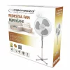 Ventilator cu picior Esperanza Hurricane, EHF001WE, diametru 40cm, 50W, Alb/Gri
