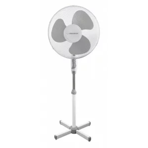 Ventilator cu picior Esperanza Hurricane, EHF001WE, diametru 40cm, 50W, Alb/Gri