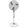 Ventilator cu picior Esperanza Typhoon, EHF002WE, diametru 40cm, 50W, Alb/Gri