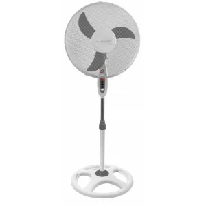 Ventilator cu picior Esperanza Typhoon, EHF002WE, diametru 40cm, 50W, Alb/Gri