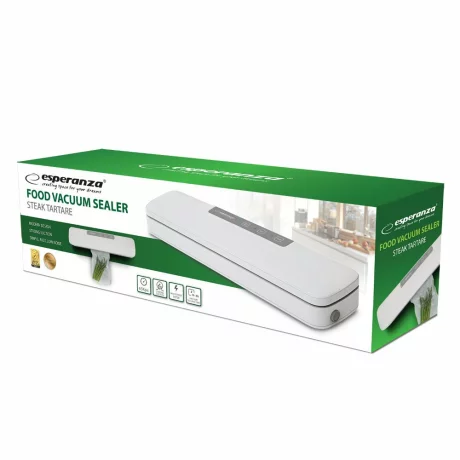Aparat de vidat cu vacuum Esperanza Tartare, EKV001, 107W, 65kPa, Alb