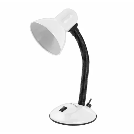 Lampa de birou E27 Esperanza Arcturus, ELD107W, cu brat flexibil, 12W, Alb