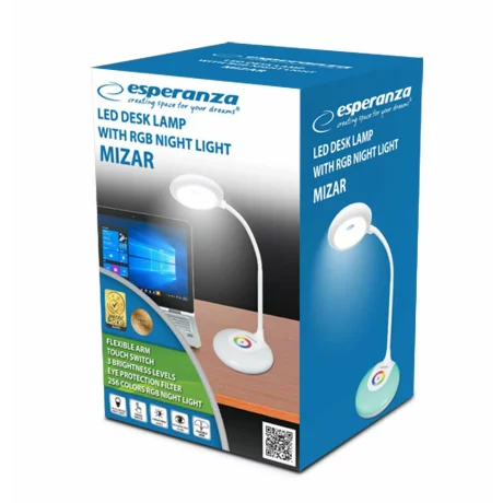 Lampa de birou LED Esperanza MIZAR, ELD117, 3W, Alb