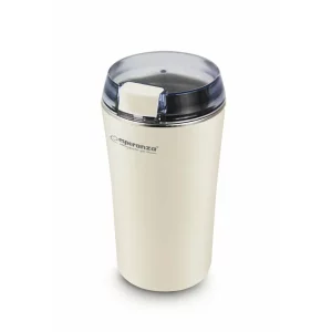 Rasnita de cafea ESPERANZA Ristretto, EKC008K, inox, Alb