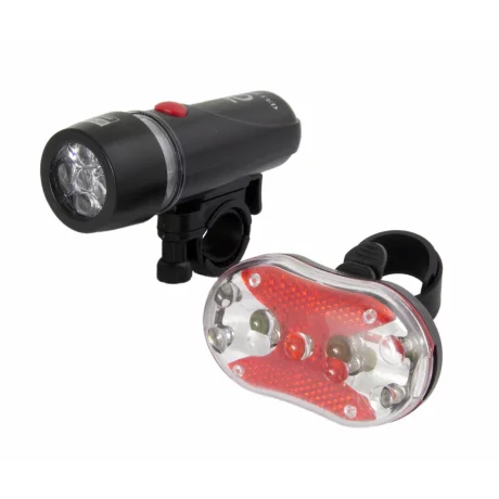 Set lanterna si stop bicicleta, Esperanza EOT015, LED, impermeabil, model universal, Negru