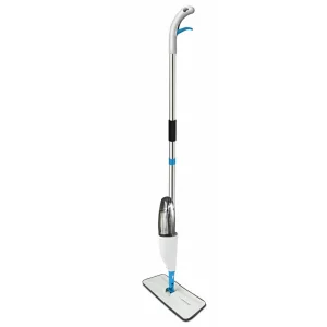 Mop Esperanza Perfect Clean 002, EHS002, 118cm, cap mobil, microfibra, rezervor 350ml, Alb