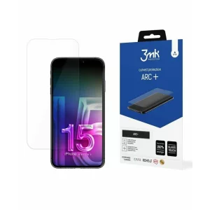 Folie de protectie 3mk ARC+ FlexibleGlass pentru iPhone 15 Pro