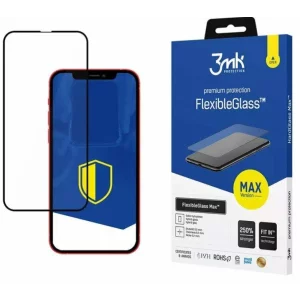 Folie de protectie 3mk FlexibleGlass Max pentru iPhone 13 Pro Max, Negru