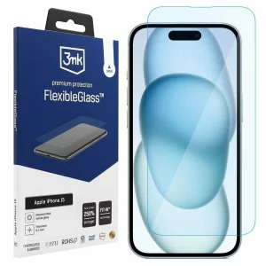 Folie de protectie 3mk FlexibleGlass pentru iPhone 15