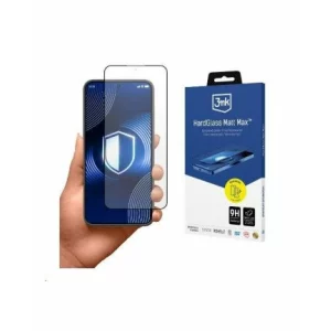 Folie de protectie 3mk HardGlass Matt Max pentru iPhone 16 Pro, Negru