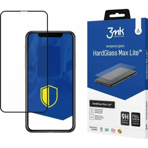 Folie de protectie 3mk HardGlass Max Lite™ pentru iPhone 11, Negru