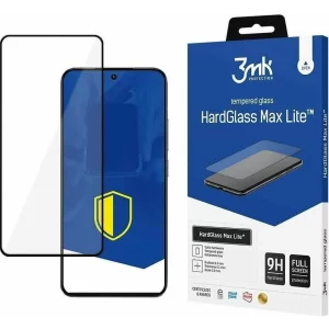 Folie de protectie 3mk HardGlass Max Lite pentru iPhone 13/13 Pro/14, Negru