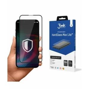 Folie de protectie 3mk HardGlass Max Lite™ pentru iPhone 15 Pro Max, Negru