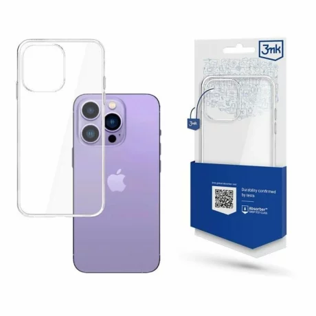 Husa de protectie 3mk Clear Case pentru iPhone 14 Pro Max, Transparenta