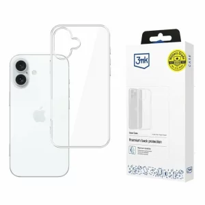 Husa de protectie 3mk Clear Case pentru iPhone 16 Plus, Transparent