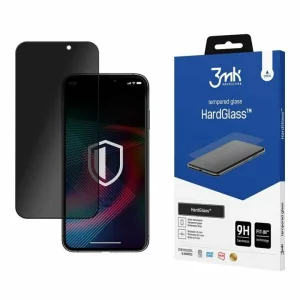 Folie de protectie 3mk HardGlass Max Privacy pentru iPhone 14 Pro Max, Negru