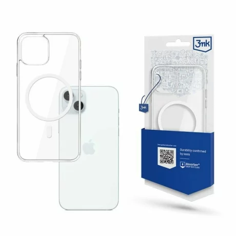 Husa de protectie 3mk MagCase pentru iPhone 15 Plus, Transparent