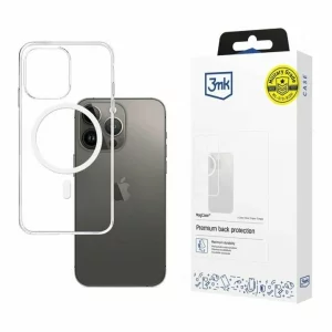 Husa de protectie 3mk MagCase pentru iPhone 15 Pro, Transparent