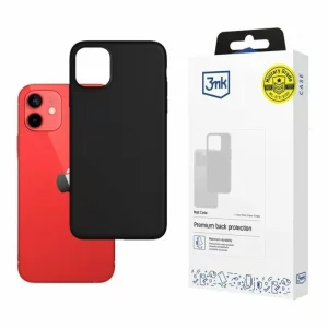 Husa de protectie 3mk Matt Case pentru iPhone 12 mini, Neagra
