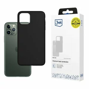 Husa de protectie 3mk Matt Case pentru iPhone 12/12 Pro, Neagra