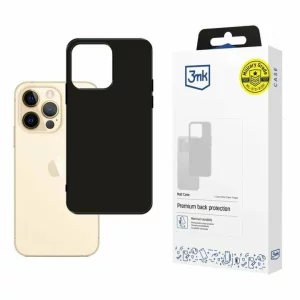 Husa de protectie 3mk Matt Case pentru iPhone 13 Pro Max, Neagra