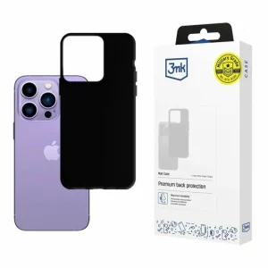 Husa de protectie 3mk Matt Case pentru iPhone 14 Pro Max, Neagra