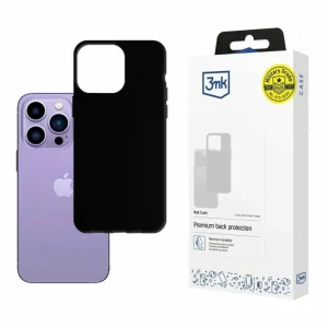 Husa de protectie 3mk Matt Case pentru iPhone 14 Pro, Neagra
