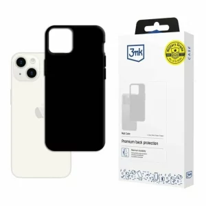Husa de protectie 3mk Matt Case pentru iPhone 15 Plus, Negru