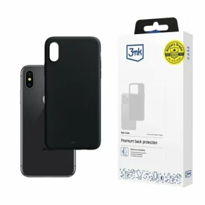 Husa de protectie 3mk Matt Case pentru iPhone X/XS, Neagra
