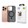 Husa de protectie 3mk Smoke MagCase pentru iPhone 16 Pro, Semi-Transparent