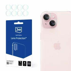 Folie de protectie camera 3mk Lens Protection pentru iPhone 15
