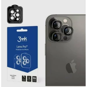 Folie de protectie camera 3mk Lens Protection Pro Graphite pentru iPhone 15 Pro