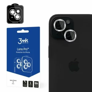 Folie de protectie camera 3mk Lens Protection Pro Silver pentru iPhone 15