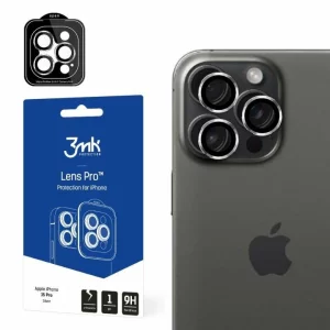 Folie de protectie camera 3mk Lens Protection Pro Silver pentru iPhone 15 Pro
