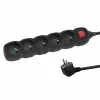 Prelungitor Esperanza ELK215K, switch ON/OFF, 5 prize, 3m, Negru