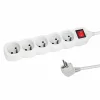 Prelungitor Esperanza ELK215W, switch ON/OFF, 5 prize, 3m, Alb