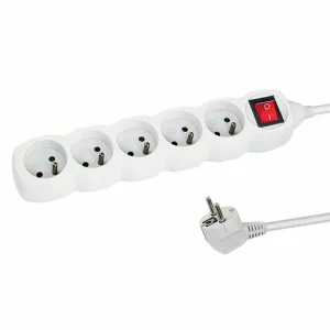 Prelungitor Esperanza ELK215W, switch ON/OFF, 5 prize, 3m, Alb
