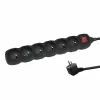 Prelungitor Esperanza ELK218K, switch ON/OFF, 6 prize, 3m, Negru