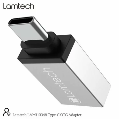 Adaptor OTG Lamtech, USB3.0 to Type-C, 5GBps, Argintiu LAM113348