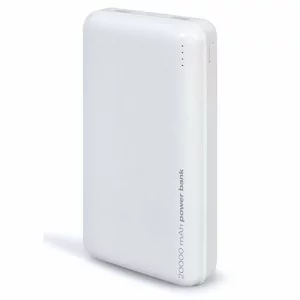Baterie externa Lamtech, 20000mAh, 2xUSB out, 1xUSB Type-C/1xMicroUSB in, Indicator LED, Alb