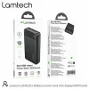 Baterie externa Lamtech, 20000mAh, 2xUSB out, 1xUSB Type-C/1xMicroUSB in, Indicator LED, Negru