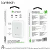 Baterie externa Lamtech, 5000mAh, Type-C, Indicator baterie,Alb